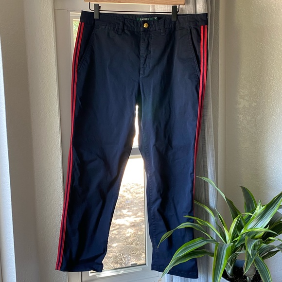 Lauren Ralph Lauren Blue Pants Trousers Size 12 - Picture 2 of 5